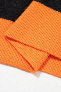 KaleaBoutique Stylish Geometric Ghost Color Block Trim Short Sleeve Knit Sweater - KaleaBoutique.com