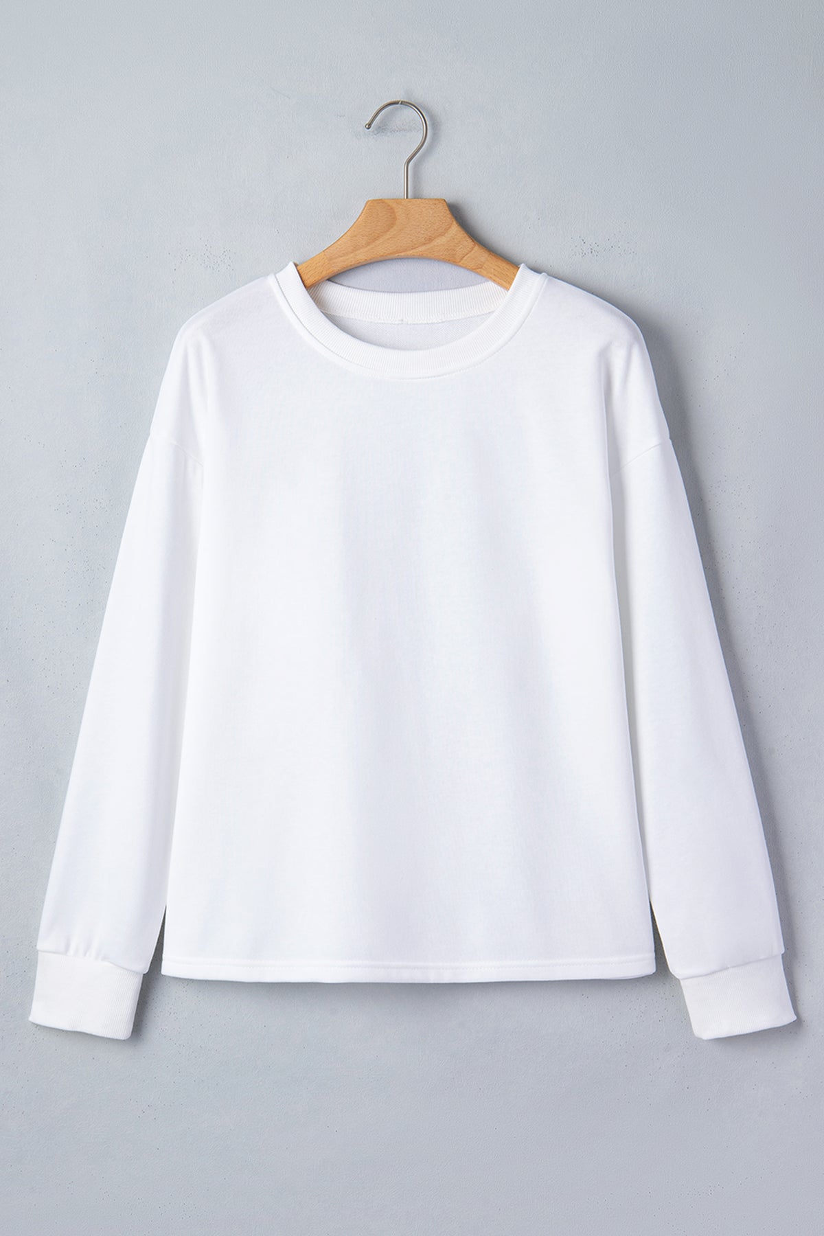 KaleaBoutique Stylish Solid Color Dropped Shoulder Long Sleeve Top - KaleaBoutique.com