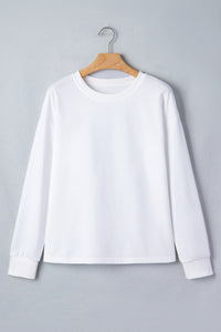 KaleaBoutique Stylish Solid Color Dropped Shoulder Long Sleeve Top - KaleaBoutique.com