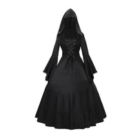 Halloween Medieval Retro Gothic Plus Size Trumpet Sleeve Stage Party Dress - KaleaBoutique.com