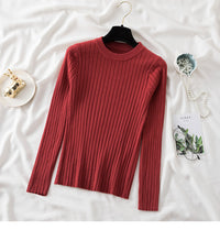 Women's Ribbed Crewneck Long-Sleeve Pullover Sweater - KaleaBoutique.com