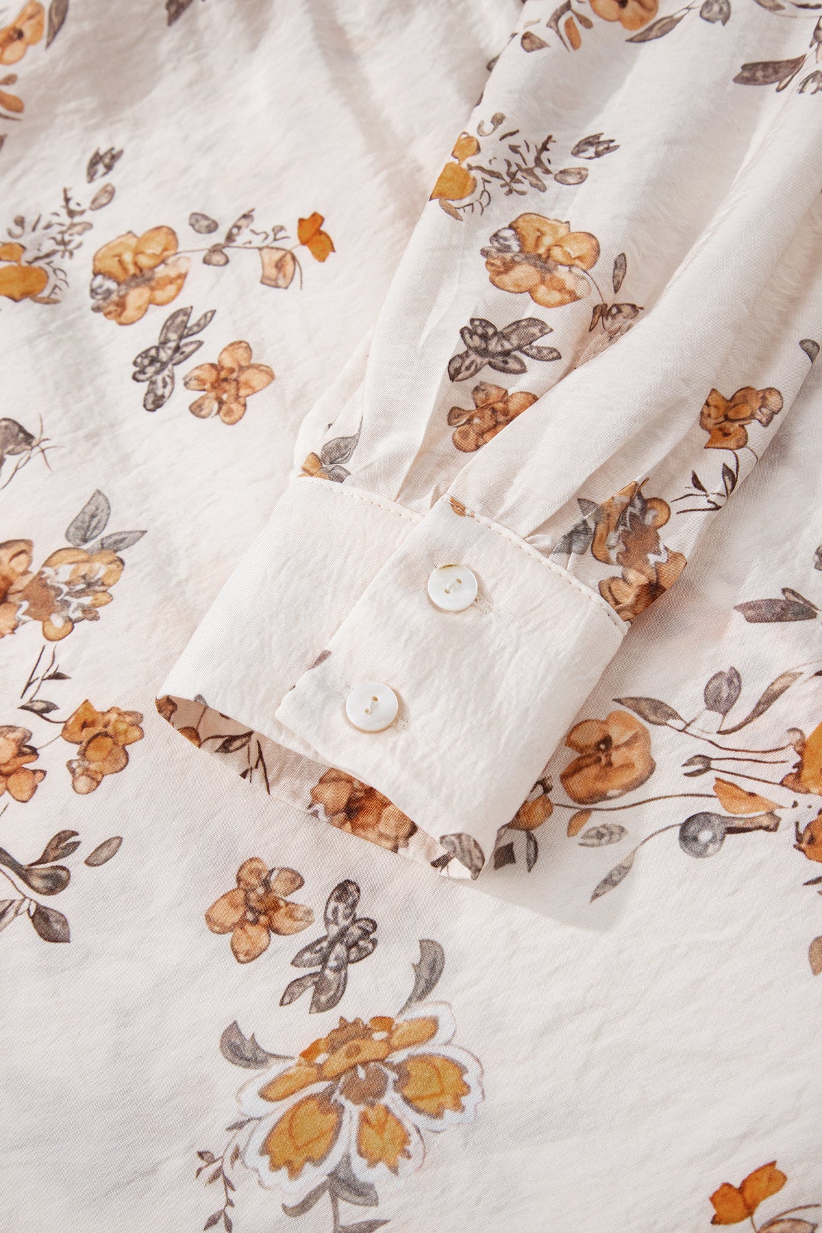 KaleaBoutique Stylish Floral Printed Silky Button Up Long Sleeve Shirt - KaleaBoutique.com