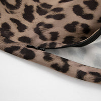Women's Leopard Print Mermaid Maxi Skirt