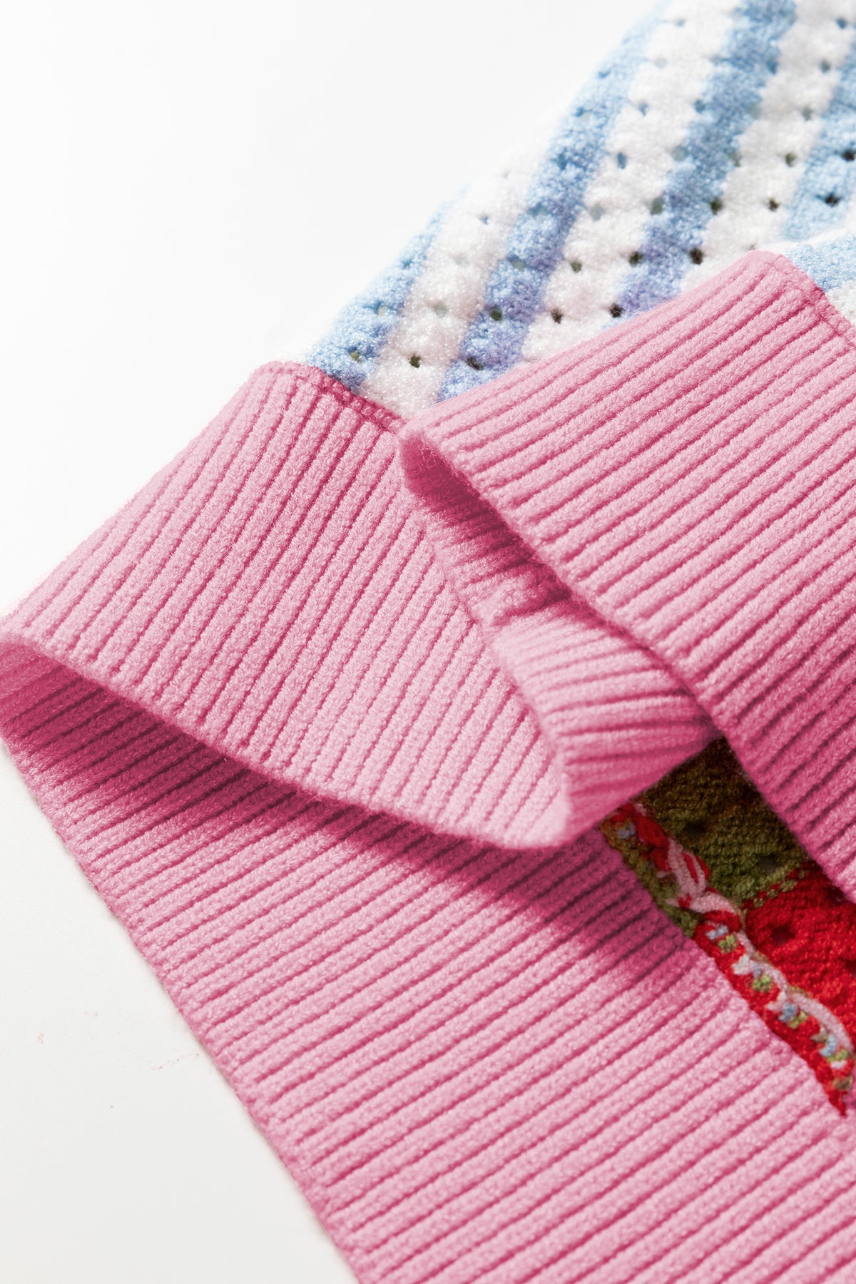 KaleaBoutique Stylish Striped Pointelle Knit Short Sleeve Sweater - KaleaBoutique.com