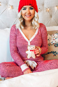 KaleaBoutique Stylish Buttoned V Neck Top and Knotted Waist Pants Lounge Set - KaleaBoutique.com