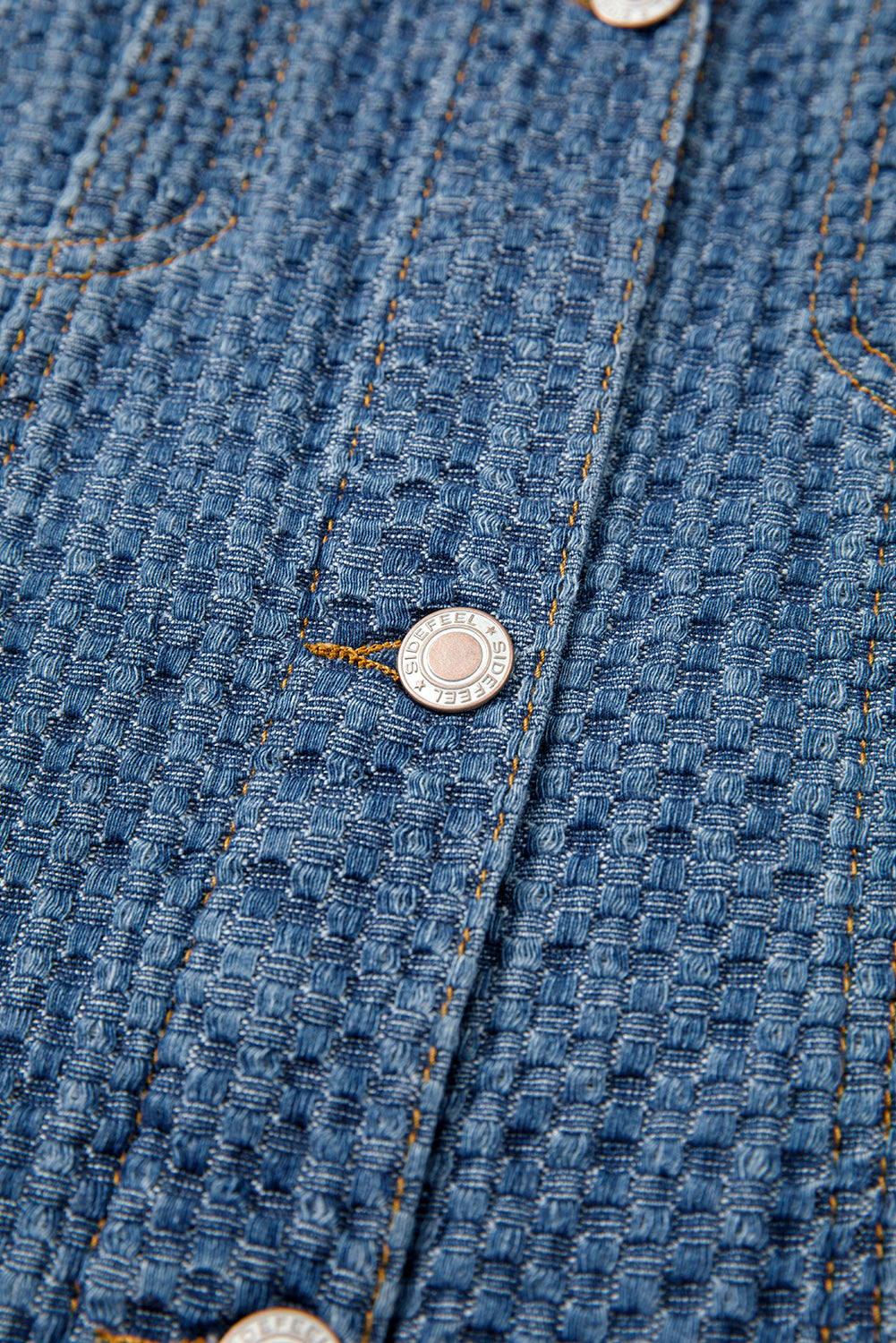 Double Flap Pocket Denim Textured Button Down Jacket - KaleaBoutique.com