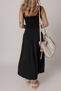 KaleaBoutique Chic Sleeveless Scoop Neck Flared Split Midi Dress - KaleaBoutique.com