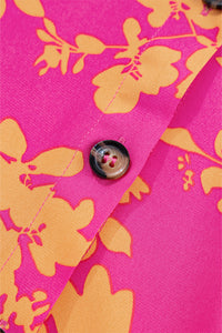 KaleaBoutique Stylish Beautiful Floral Print Drawstring Tunic Flowy Short Dress - KaleaBoutique.com
