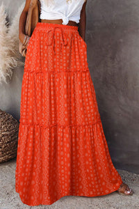 Women's Boho High-Waist Tiered Print Maxi Skirt - KaleaBoutique.com