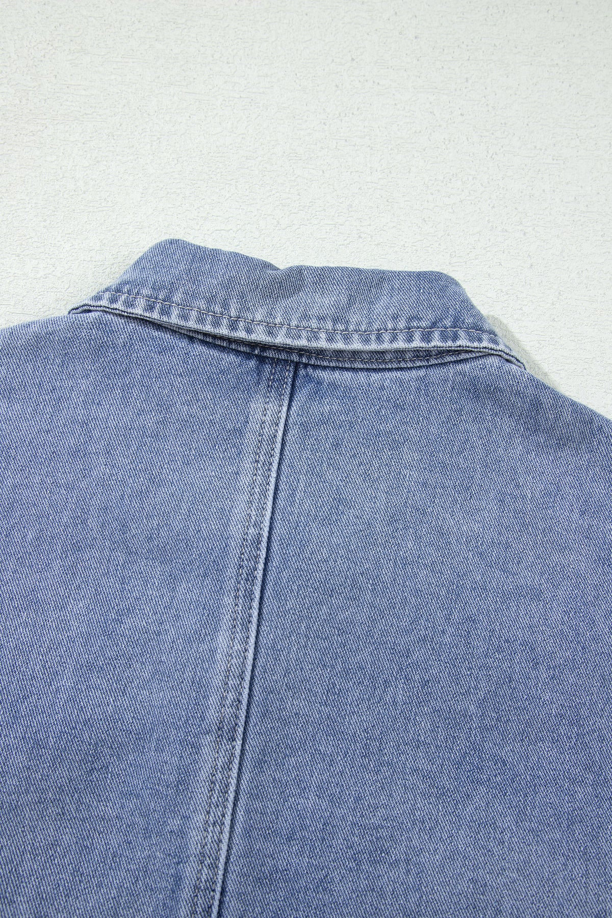 KaleaBoutique Stylish Studded Metal Zipper Rivet Pockets Long Sleeve Denim Jacket - KaleaBoutique.com