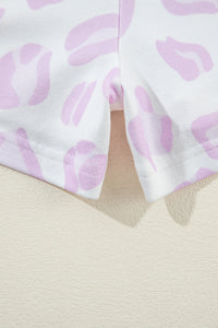 KaleaBoutique Stylish Leopard Animal Print Pullover and Shorts Loungewear - KaleaBoutique.com
