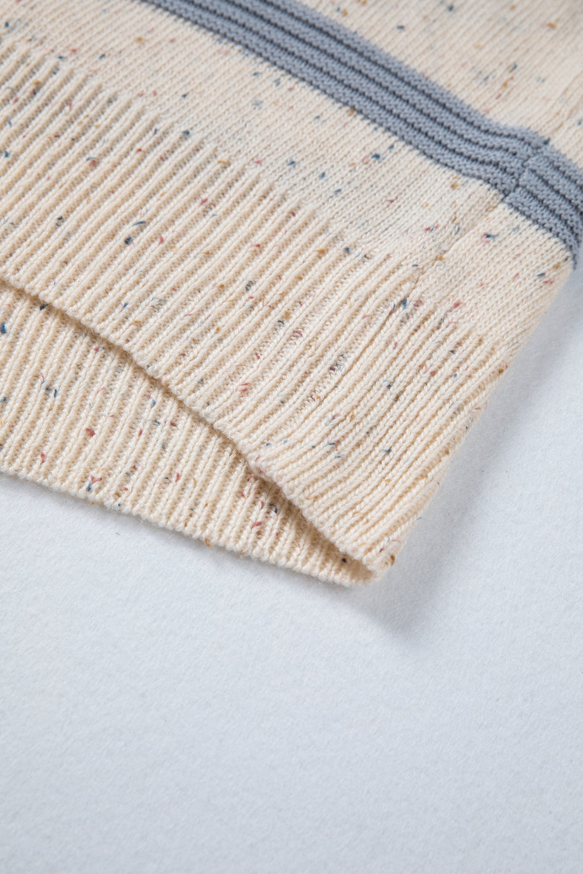 Exposed Seam Drop Shoulder Heathered Knit Sweater - KaleaBoutique.com