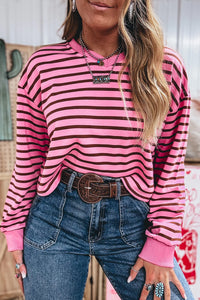 KaleaBoutique Comfortable V Neck Drop Shoulder Long Sleeve Top - KaleaBoutique.com