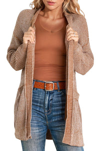 KaleaBoutique Comfortable Solid Open Knit Cardigan with Pockets - KaleaBoutique.com
