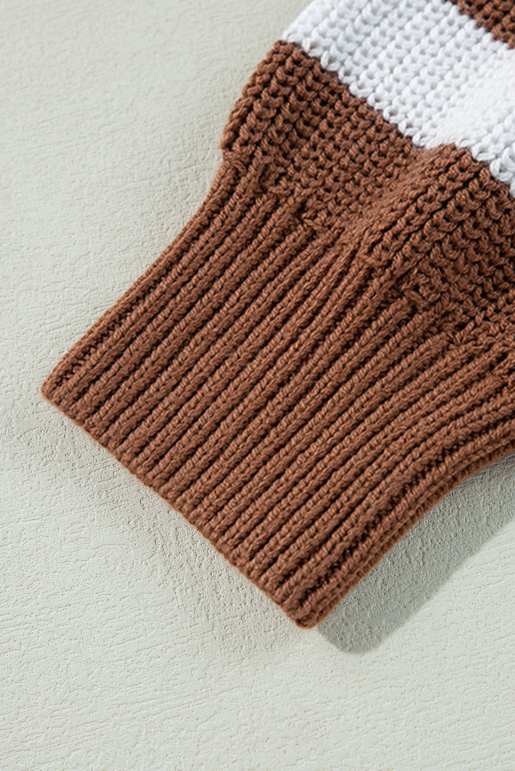 KaleaBoutique Geometric Textured Drop Shoulder Sweater - KaleaBoutique.com