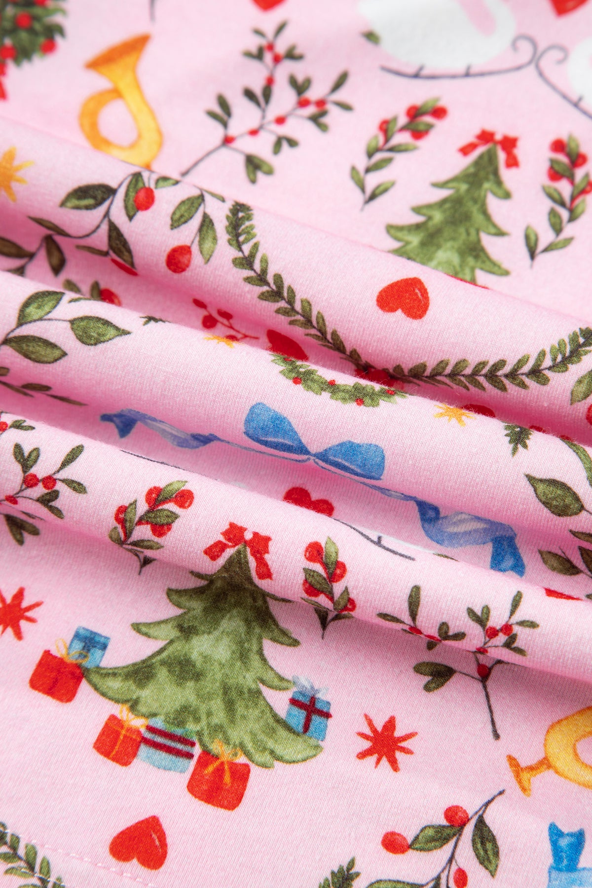 KaleaBoutique Comfortable Nutcracker Doll Christmas Print Ribbon Tie Waist Short 2pcs Pajama Set - KaleaBoutique.com