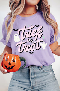 Orchid Petal Trick or Treat Halloween Tee - KaleaBoutique.com