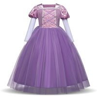 New Christmas Rapunzel Sophia Girls Dress Costume - KaleaBoutique.com
