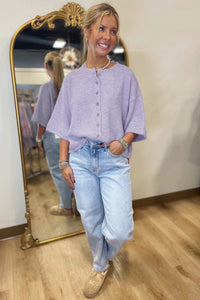 KaleaBoutique Comfortable 3/4 Sleeve Boxy Knit Button Down Sweater Cardigan - KaleaBoutique.com