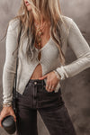 Slim Fit Buttoned V Neck Knit Cardigan - KaleaBoutique.com