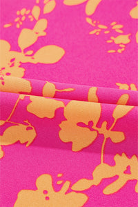 KaleaBoutique Stylish Beautiful Floral Print Drawstring Tunic Flowy Short Dress - KaleaBoutique.com
