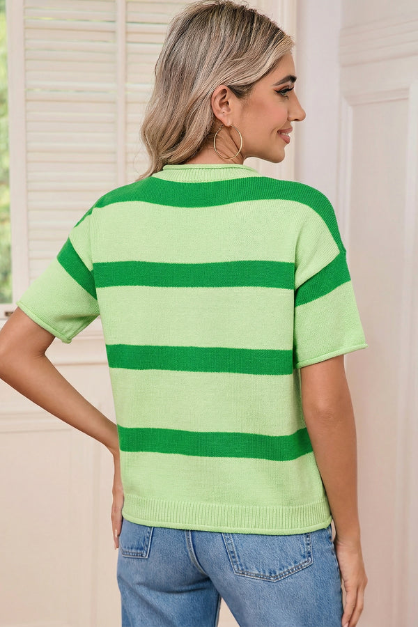 KaleaBoutique Comfortable Oh for Lucks Sake St Patricks Day Short Sleeve Sweater - KaleaBoutique.com