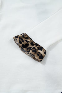 KaleaBoutique Stylish Knitted Leopard Ruffle Patchwork Button Down Cropped Cardigan - KaleaBoutique.com