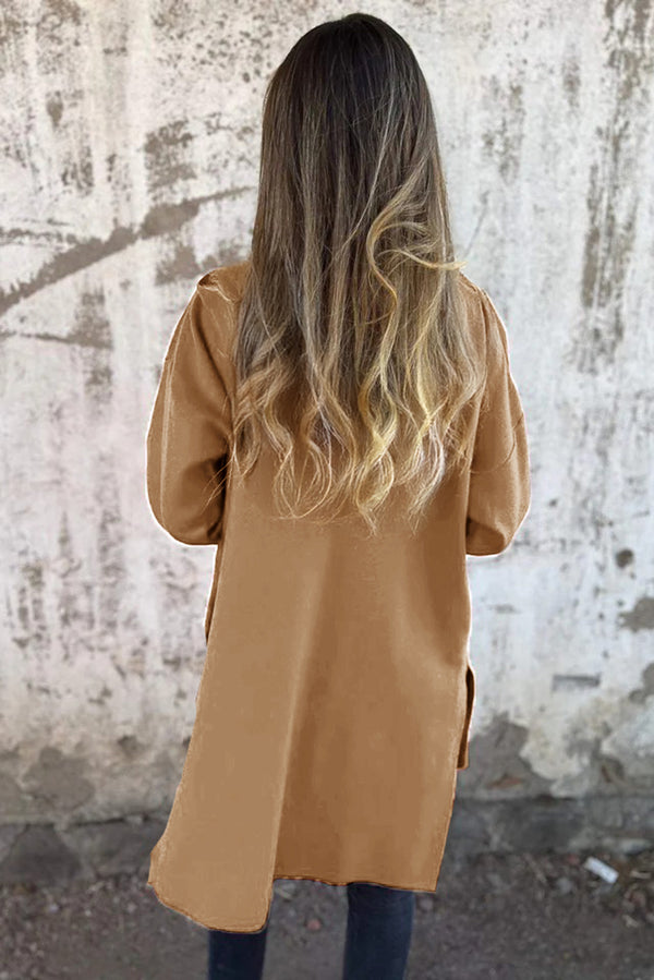 KaleaBoutique Comfortable Solid Color Casual Zip up Hooded Coat - KaleaBoutique.com