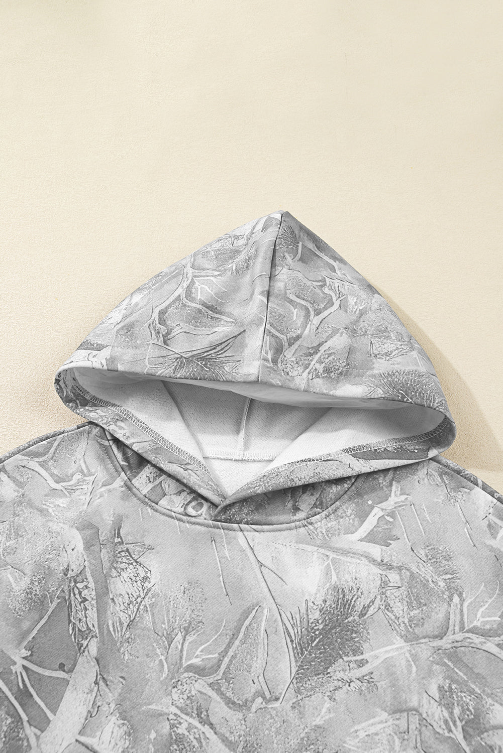 Stylish and Fun Camouflage Woodland Print Oversized Sporty Hoodie - KaleaBoutique.com