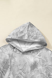Stylish and Fun Camouflage Woodland Print Oversized Sporty Hoodie - KaleaBoutique.com