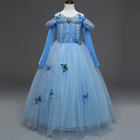 Princess Dress Inserted Beads Bright Silk Performance Dress - KaleaBoutique.com