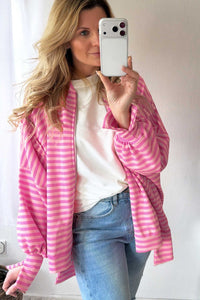 KaleaBoutique Stylish Zip-up Puff Sleeve Zip Jacket Sweatshirt - KaleaBoutique.com
