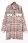 KaleaBoutique Plus Size Macrame Plaid Coat - KaleaBoutique.com
