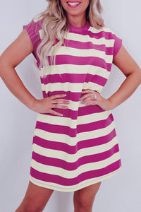 KaleaBoutique Stylish Cap Sleeve Pocketed Shift T-shirt Dress - KaleaBoutique.com