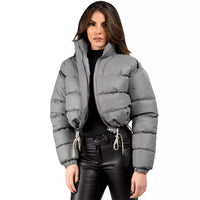 Women’s Short Loose-Fit Padded Jacket - KaleaBoutique.com