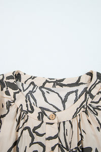 KaleaBoutique Stylish Floral Print Batwing Sleeve Buttoned Loose Fit Shirt - KaleaBoutique.com