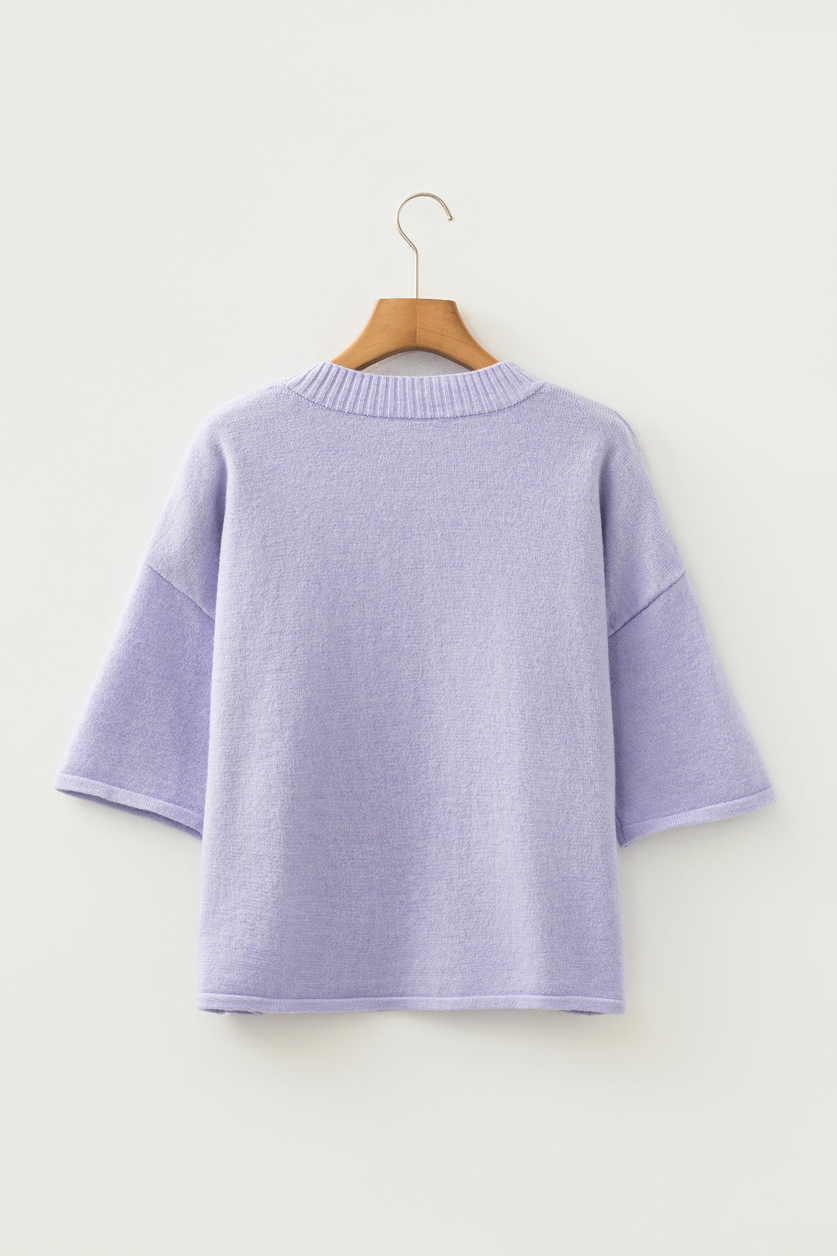 KaleaBoutique Comfortable 3/4 Sleeve Boxy Knit Button Down Sweater Cardigan - KaleaBoutique.com
