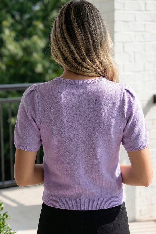 KaleaBoutique Comfortable Short Sleeve Soft Cardigan Sweater T Shirt - KaleaBoutique.com