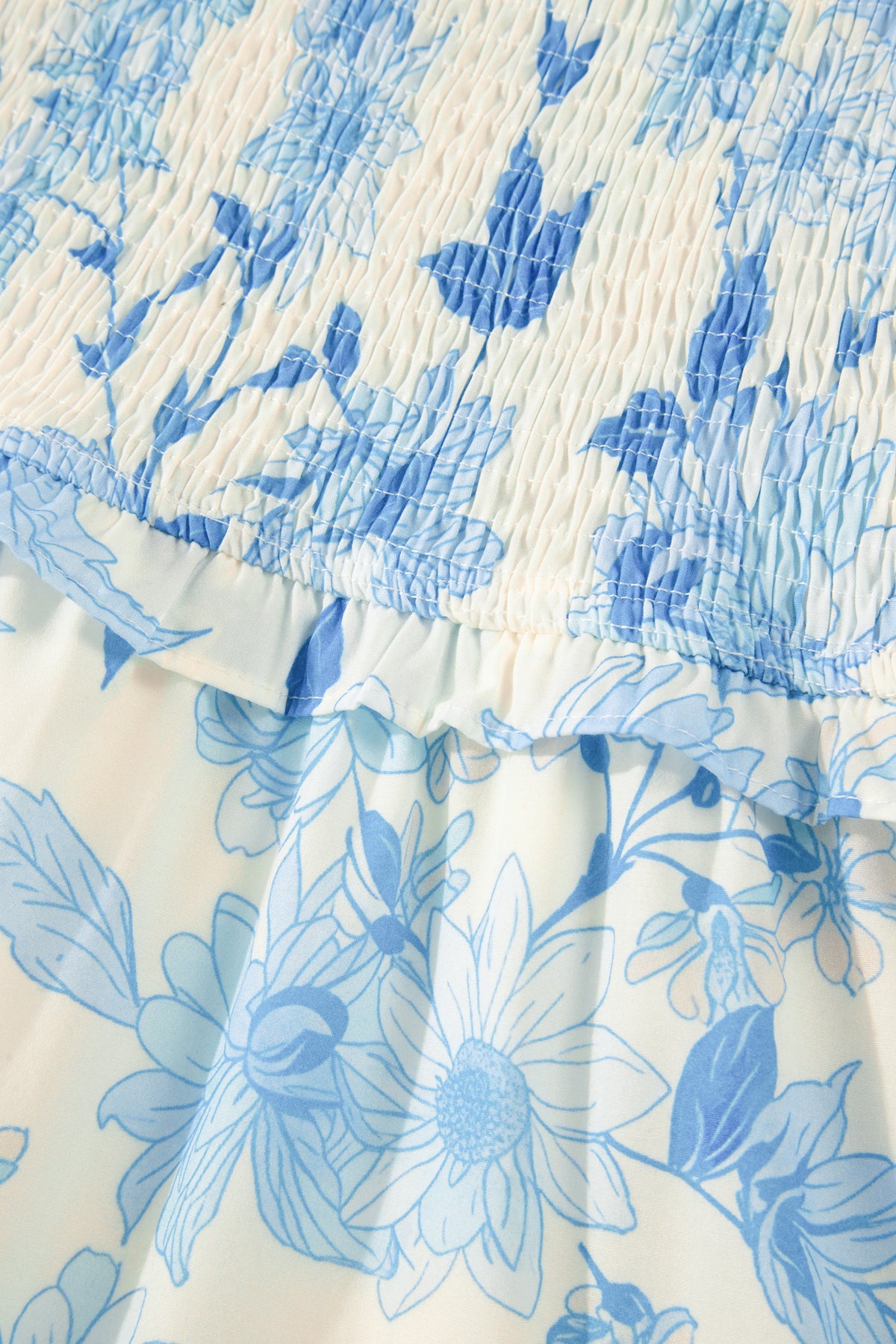 KaleaBoutique Comfortable Ruffled Straps Smocked High Waist Floral Maxi Dress - KaleaBoutique.com