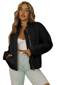 Zip-Up Pocket Quilted Jacket - KaleaBoutique.com