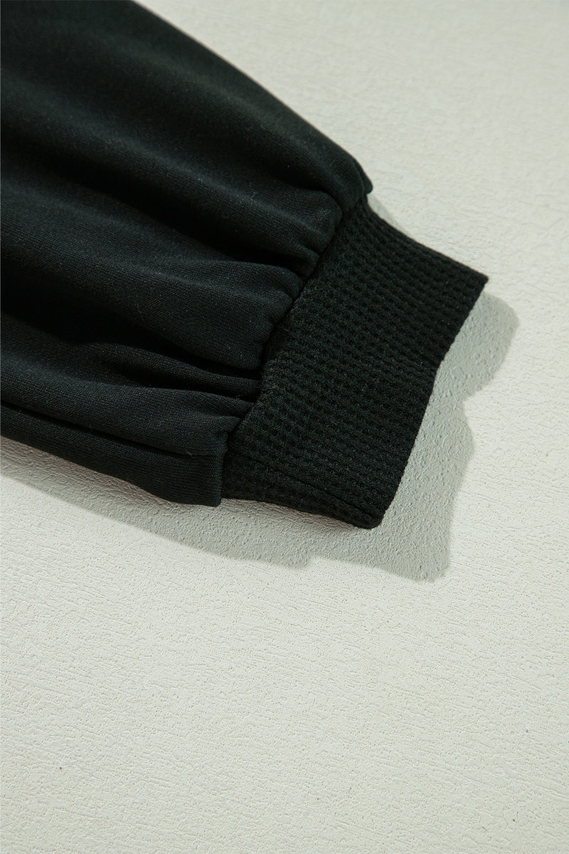 KaleaBoutique Waffle Knit Patchwork Buttoned Oversized Shacket - KaleaBoutique.com
