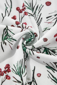 KaleaBoutique Stylish Holly Print Thermal Pullover Pants Lounge Set - KaleaBoutique.com