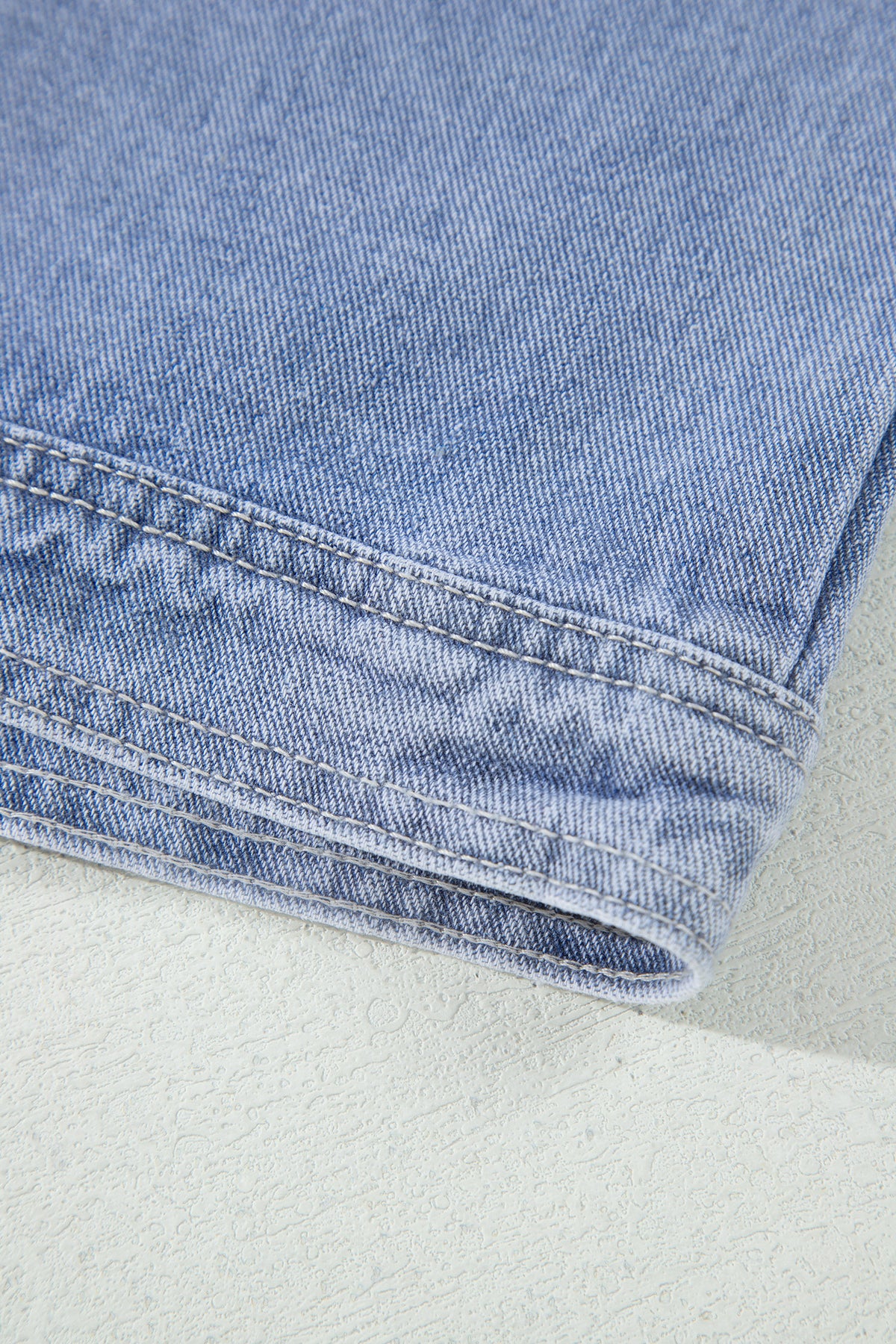 KaleaBoutique Stylish Studded Metal Zipper Rivet Pockets Long Sleeve Denim Jacket - KaleaBoutique.com