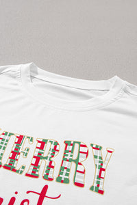 KaleaBoutique Stylish Merry Christmas Plaid Print Two Piece Lounge Set - KaleaBoutique.com