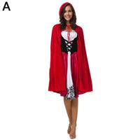 Halloween New Skull Print Witch Long Vampire Costume, Queen Dress Costume - KaleaBoutique.com
