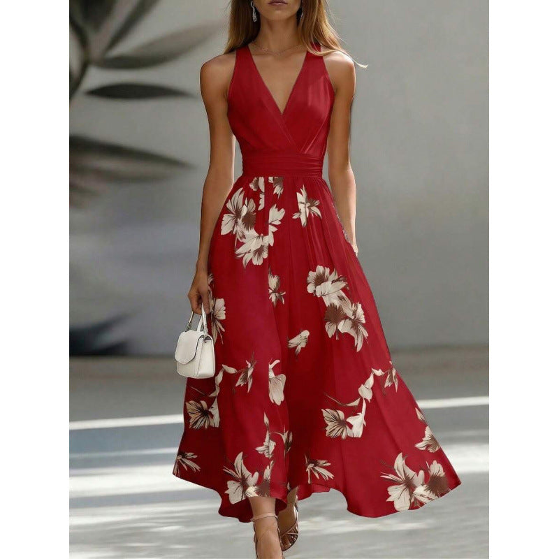 French-style Retro Sleeveless Vacation Dress For Women - KaleaBoutique.com