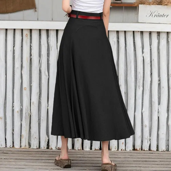 Hot Sale Fashion Ladies All-match Tutu A- Line Skirt High Waist Slimming Plus Size Long Dress - KaleaBoutique.com