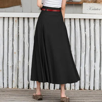 Hot Sale Fashion Ladies All-match Tutu A- Line Skirt High Waist Slimming Plus Size Long Dress - KaleaBoutique.com