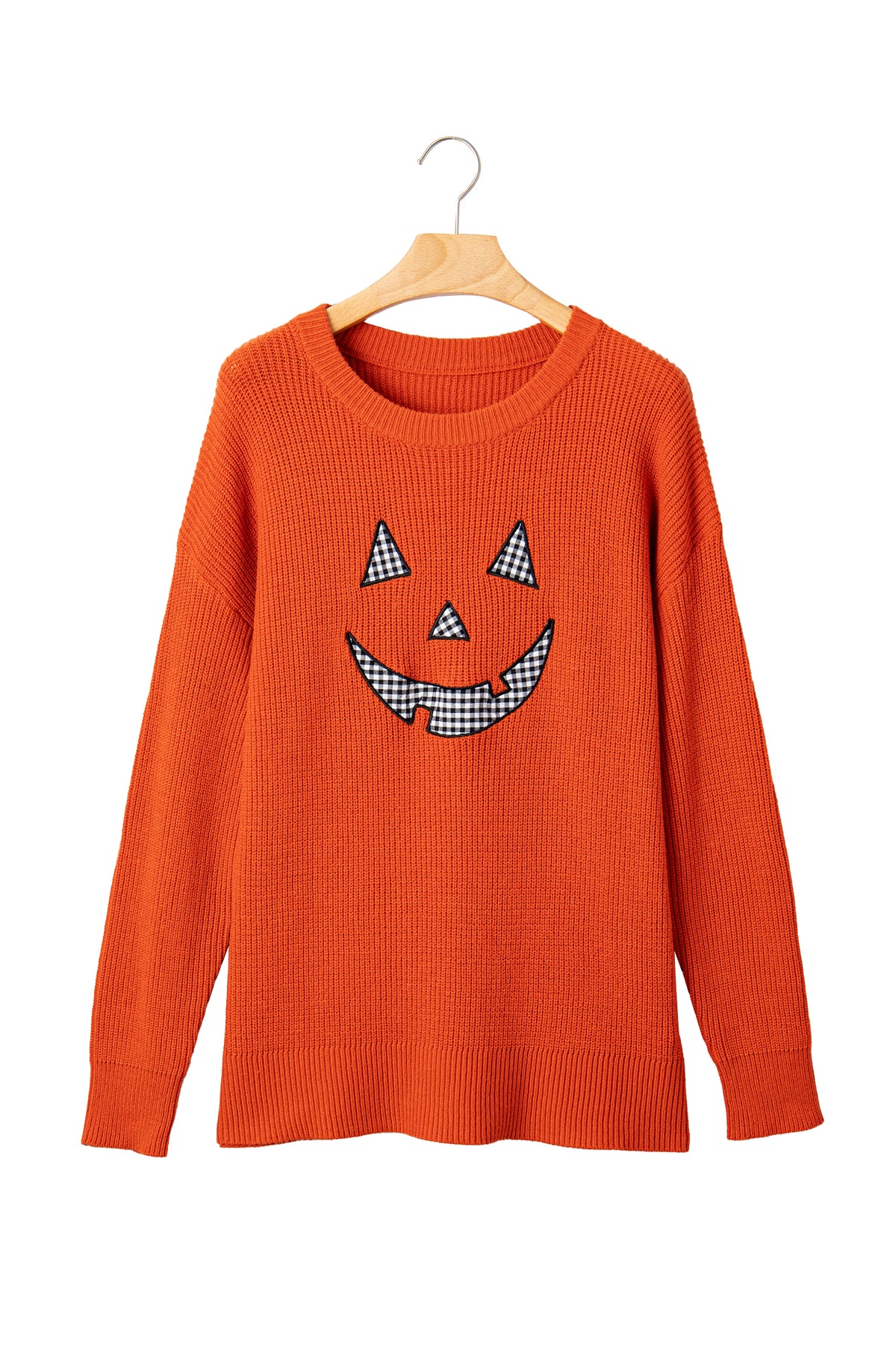 Drop Shoulder Long Sleeve Round Neck Halloween Sweater - KaleaBoutique.com