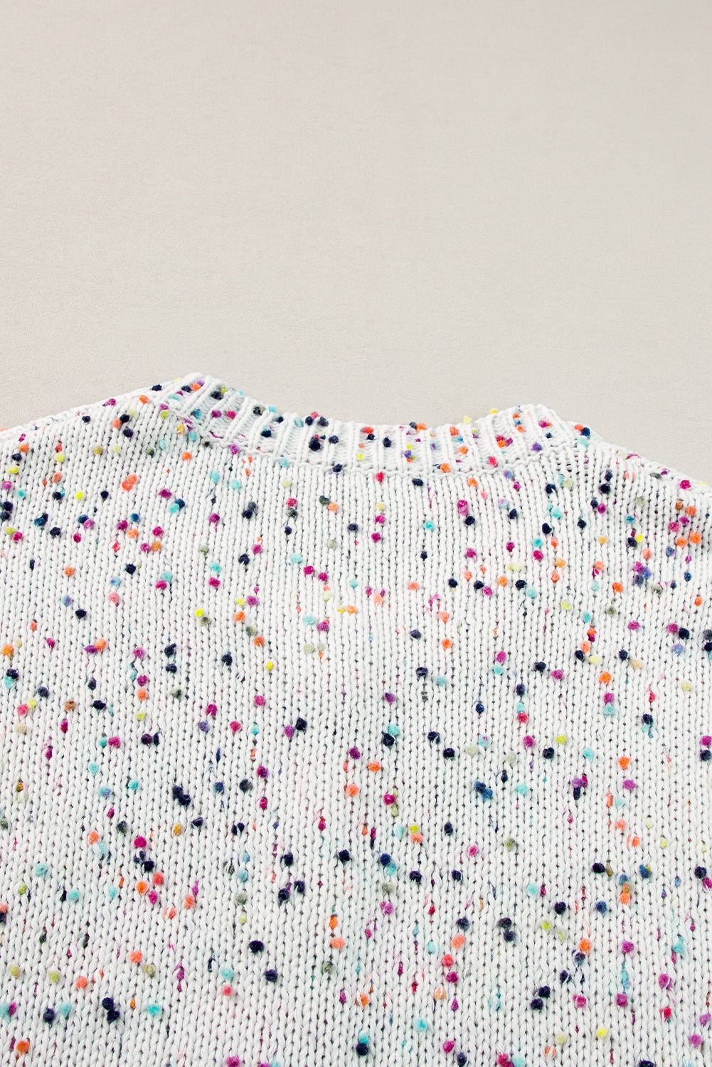 KaleaBoutique Rhinestone Decor Multicolor Confetti Sweater Cardigan - KaleaBoutique.com